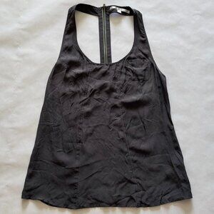 Walter Baker Anthropologie Sleeveles Silk Top | Size 8 Grey EUC